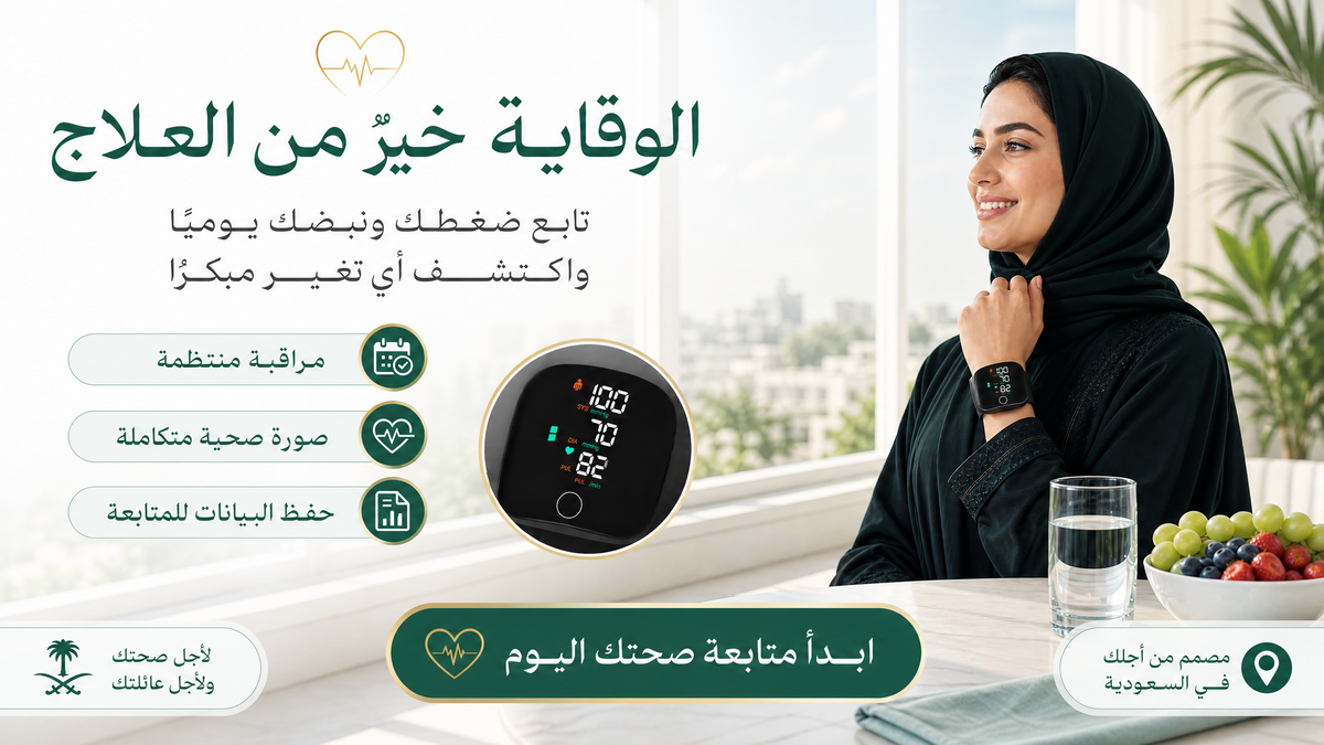 جهاز قياس ضغط الدم الرقمي الذكي مع مراقبة نبض القلب | شاشة كبيرة | ذاكرة متعددة المستخدمين - زاوية 7
